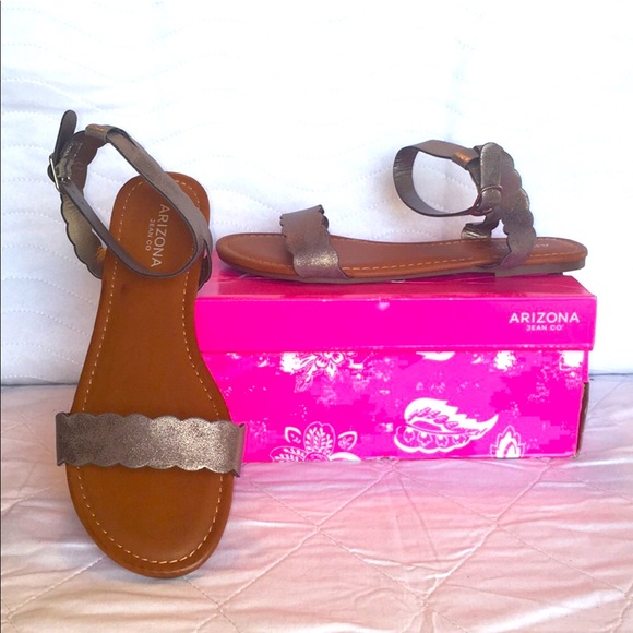 Arizona Adjustable Strap Flat Sandals Size 8.5 M - Picture 1 of 7